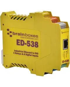 ED-538 Ethernet-I/O-Modul mit 8 Digitaleingängen und 4 Relais-Ausgängen