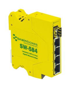 SW-584: 1-SFP- & 4-Port-Gigabit-Ethernet-Switch für die Industrie