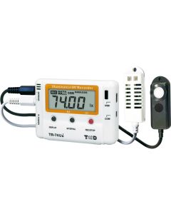 TR-74Ui 4-Kanal-USB-Datenlogger für Temperatur-, Feuchte-, Helligkeits- und UV-Strahlungs-Messung