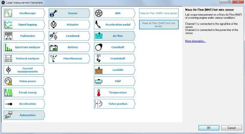 Tiepie ATS5004D Automotive Oszilloskop Multi-Kanal-Oszilloskop Software