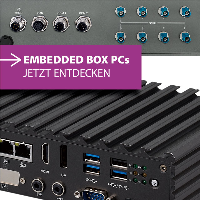 Embedded Box PCs bei PLUG-IN Electronic