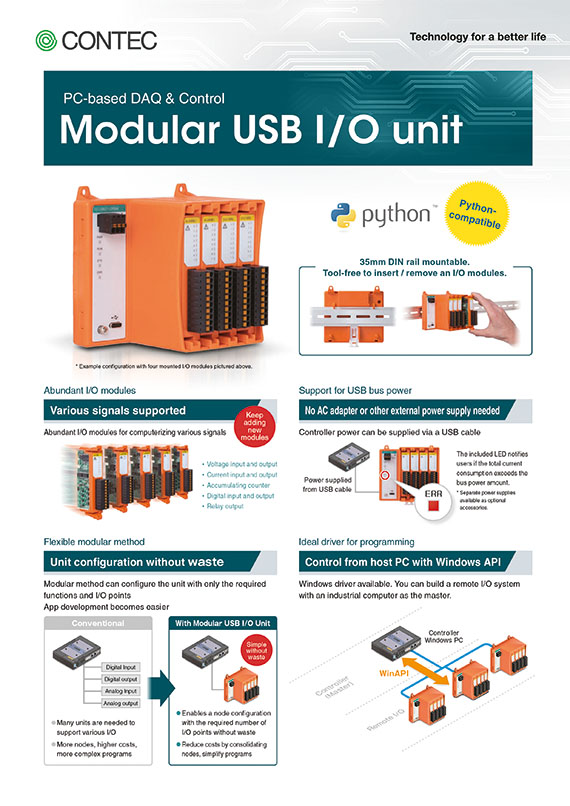 PDF Contec Modular USB I/O Produkte